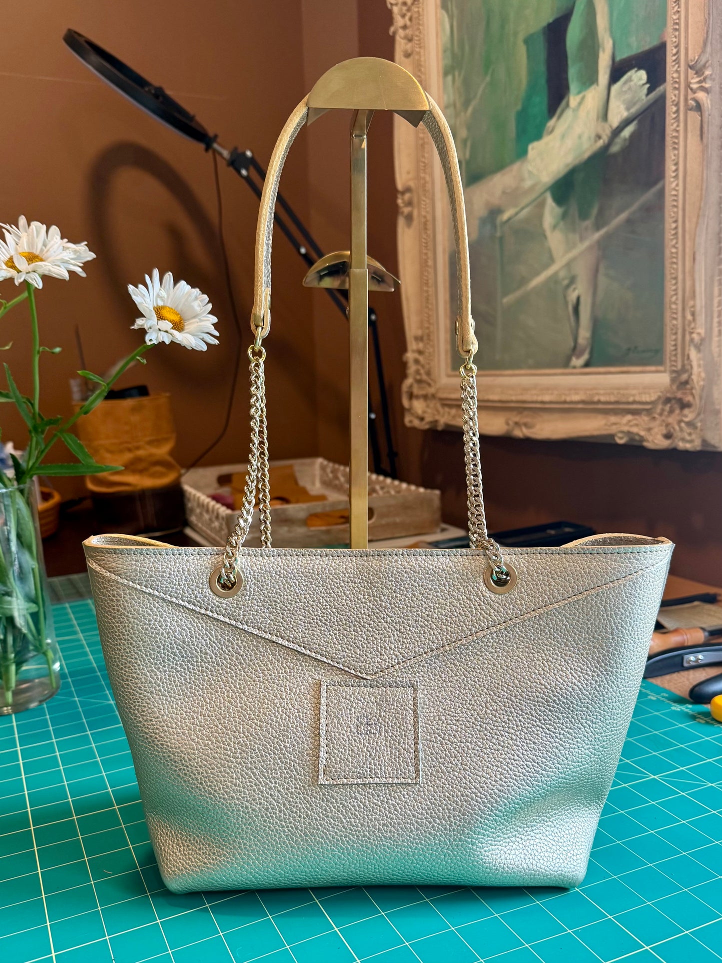 MIRIAM Gold Chain Tote
